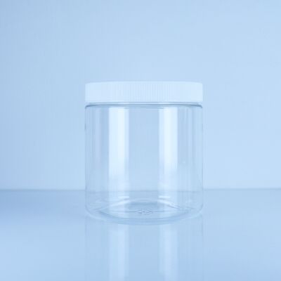 Chất lượng thực phẩm Transparent Screw Cap PET Jar Cho đồ ăn nhẹ kẹo bánh quy an toàn thuận tiện