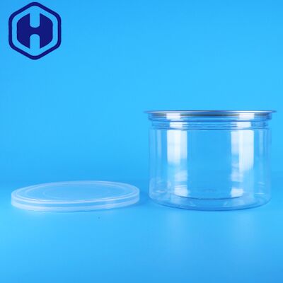 Nắp đậy dễ mở tròn bằng nhựa PET cho bao bì thiếc đựng thực phẩm, kẹo, bánh quy, đồ ăn nhẹ, trà