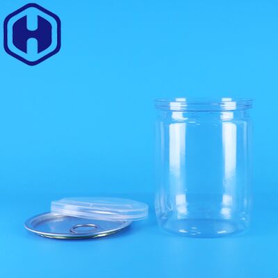Đậu phộng rừng hữu cơ sấy khô thực phẩm Ống nhựa đầu dễ mở Hũ bắp rang bơ PET trong suốt