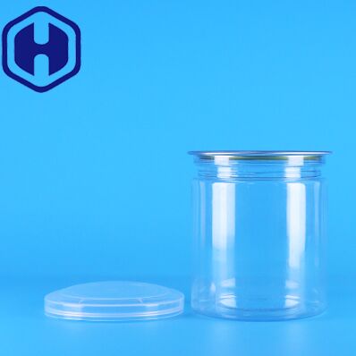 Hũ nhựa PET tròn trong suốt niêm phong được đựng thức ăn dặm cho bé vị đào vàng, nắp dễ mở