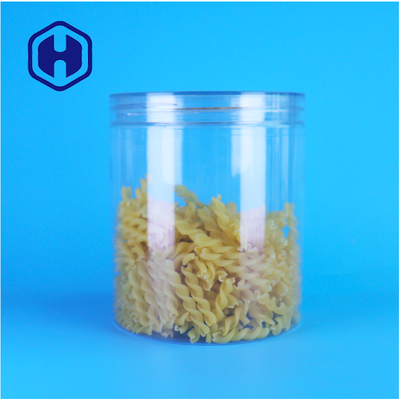 BPA miễn phí Clear Screw Top Cap PET Custom Jar For Dry Pet Food Cake Dry Fruits Food Packing