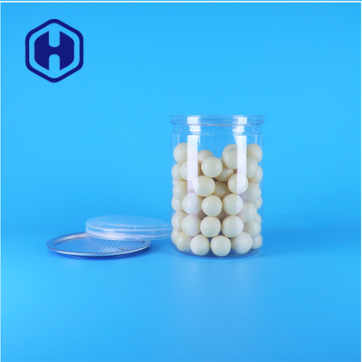 Hũ nhựa PET trong suốt hình tròn đựng kẹo, đồ ăn nhẹ, sữa chua, bánh quy, nắp PE, dùng cho thực phẩm