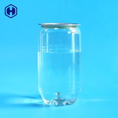 Rõ ràng nhựa PET Soda lon 375ML 13OZ Đóng gói đồ uống có ga