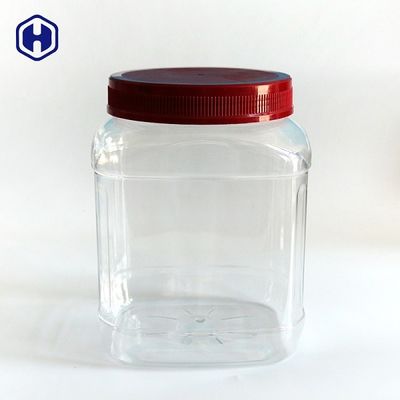 Clear Square Wide Miệng lọ nhựa hỗn hợp hạt điều khô
