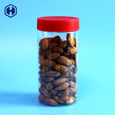 Rõ ràng rỗng tròn miệng rộng lọ nhựa Nuts khô Đóng gói hạt điều