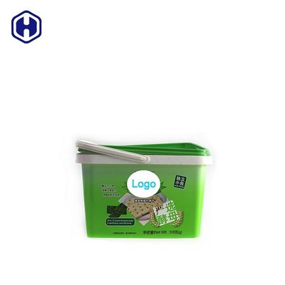 Hộp đựng bánh quy nhựa chống giả IML Trang trí 2.8L