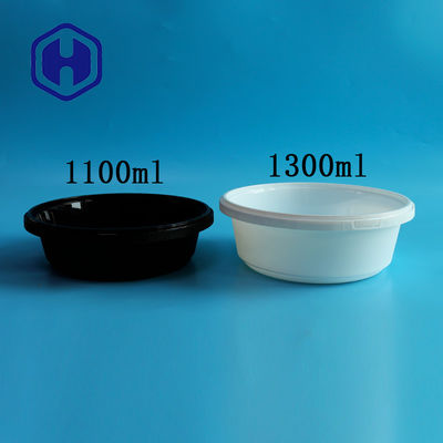 37oz 44oz 51oz Hộp đựng thực phẩm bằng nhựa hình tròn có thể xếp chồng lên nhau Chống tràn