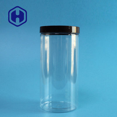 750ml Lọ nhựa chống rò rỉ Mặt thẳng trong suốt Bao bì cuộn dây dài PET Miệng rộng