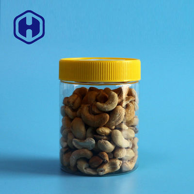 Bpa Miễn phí Nuts Lọ nhựa chống rò rỉ 350ml Vòng PET thẳng trong suốt có nắp